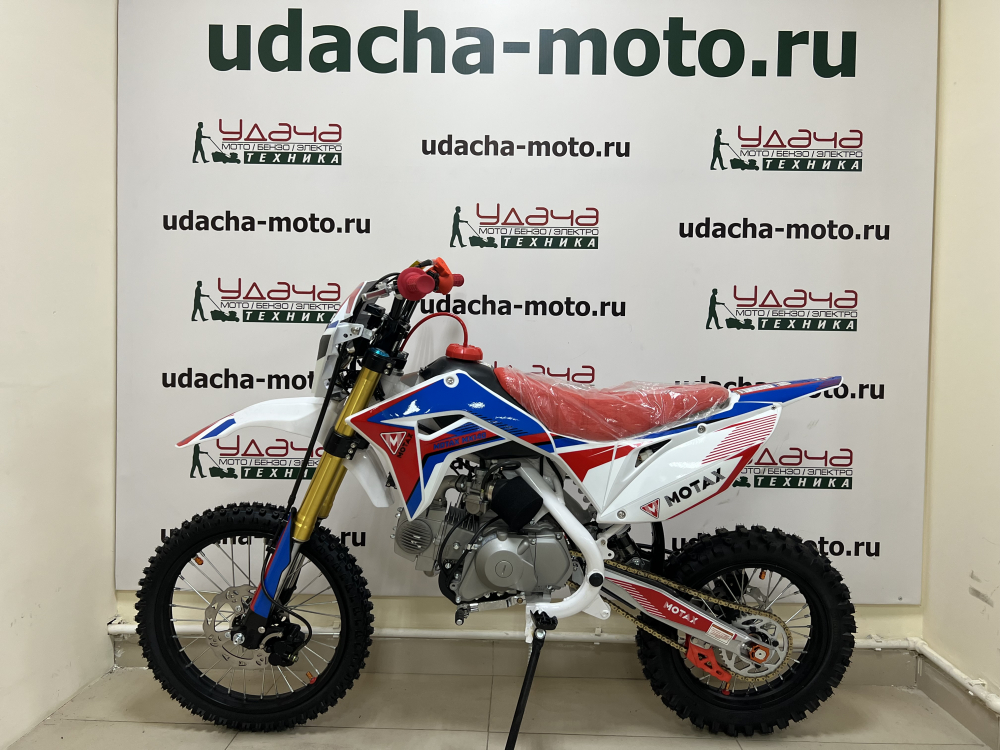 Питбайк MOTAX MX 140 (17/14) черный-белый-красный Удача. Магазин садового инвентаря и техники в Калуге