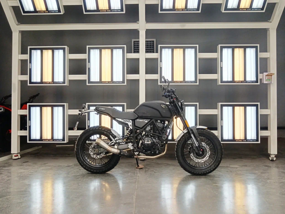 МОТОЦИКЛ FUEGO SCRAMBLER AIR (ЧЕРНЫЙ) Удача. Магазин садового инвентаря и техники в Калуге