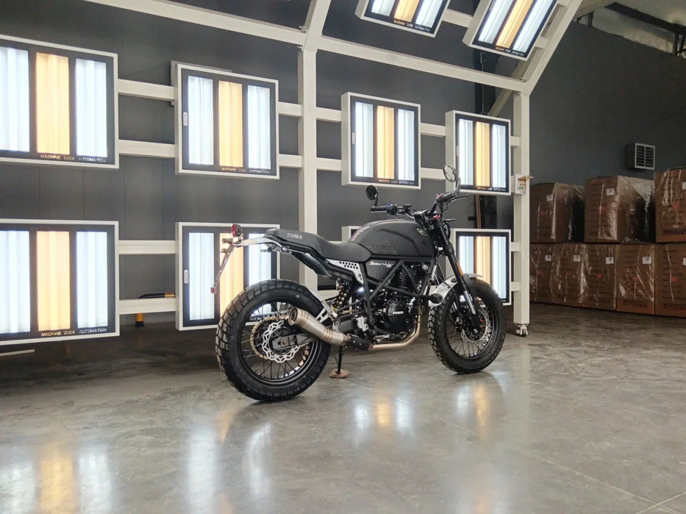 МОТОЦИКЛ FUEGO SCRAMBLER AIR (ЧЕРНЫЙ) Удача. Магазин садового инвентаря и техники в Калуге