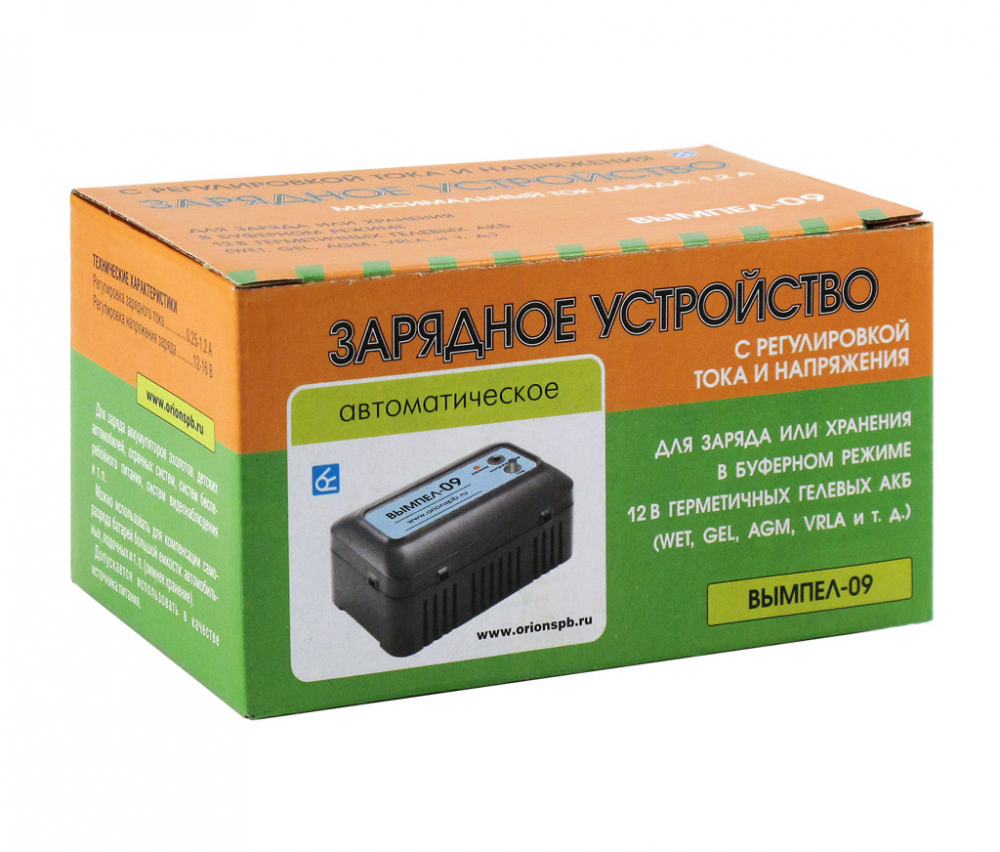 ЗУ Вымпел-09(автомат,0.2-1.2А,12-16В,для гелев.и кисл.АКБ с рег.ток+напр) Мотоудача. Магазин садового инвентаря и техники в Калуге