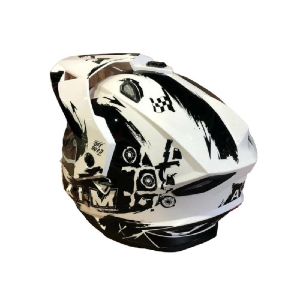 Шлем детский AiM JK802Y White/Black, Y/S Мотоудача. Магазин садового инвентаря и техники в Калуге