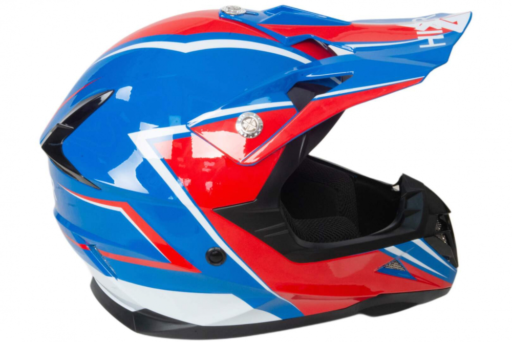 Шлем мото кроссовый HIZER 615 #5 (S)  blue МОТОУДАЧА. Магазин мототехники и садового инвентаря с доставкой по всей России