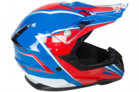 Шлем мото кроссовый HIZER 615 #5 (S)  blue МОТОУДАЧА. Магазин мототехники и садового инвентаря с доставкой по всей России