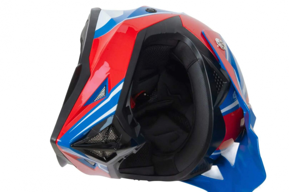 Шлем мото кроссовый HIZER 615 #5 (S)  blue МОТОУДАЧА. Магазин мототехники и садового инвентаря с доставкой по всей России