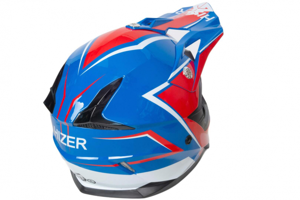 Шлем мото кроссовый HIZER 615 #5 (S)  blue МОТОУДАЧА. Магазин мототехники и садового инвентаря с доставкой по всей России