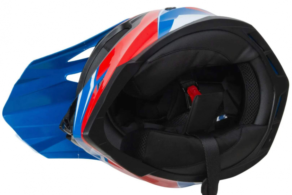 Шлем мото кроссовый HIZER 615 #5 (S)  blue МОТОУДАЧА. Магазин мототехники и садового инвентаря с доставкой по всей России