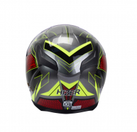 Шлем мото интеграл HIZER J5311 #4 (S)  gray/neon yellow Мотоудача. Магазин садового инвентаря и техники в Калуге