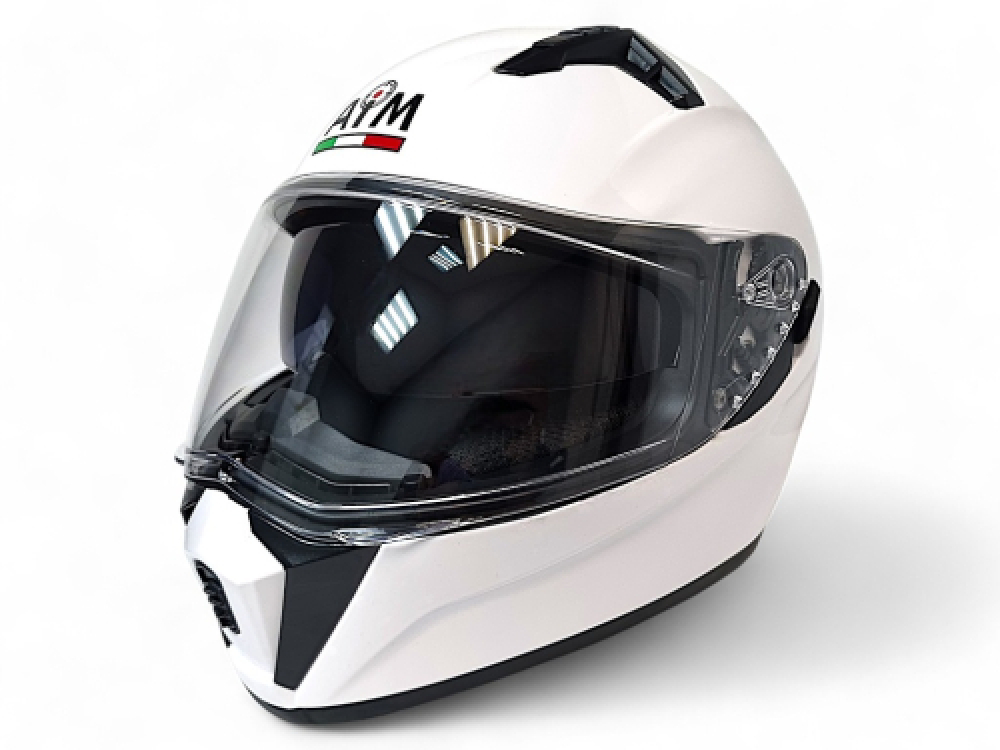 Шлем AiM JK320 White Glossy, M МОТОУДАЧА. Магазин мототехники и садового инвентаря  в Калуге