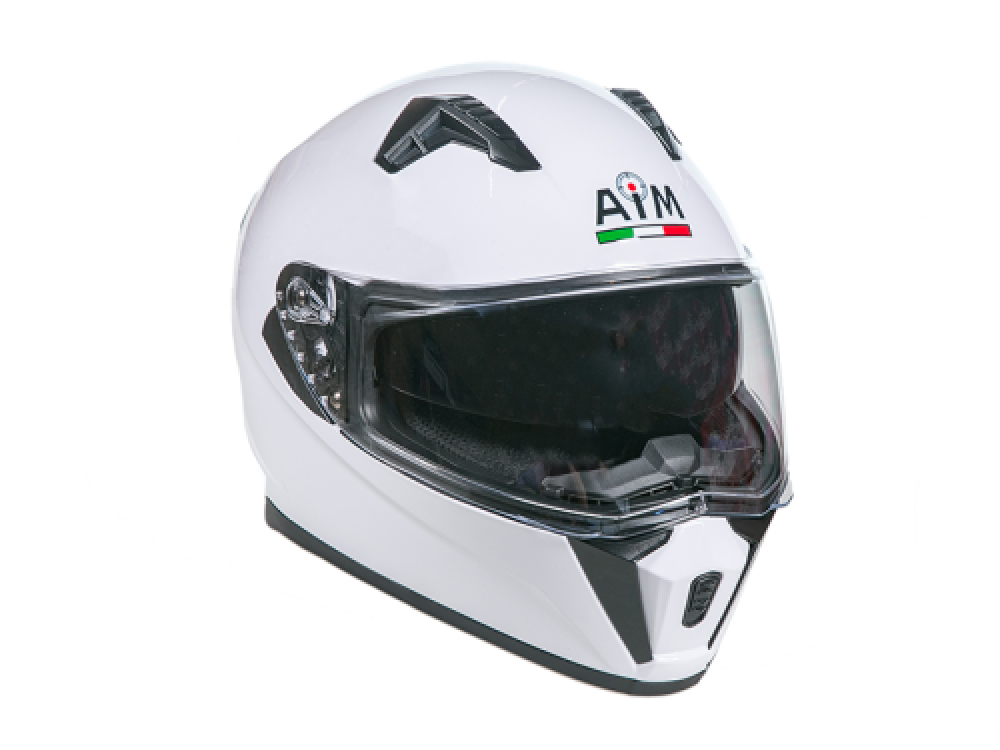 Шлем AiM JK320 White Glossy, M МОТОУДАЧА. Магазин мототехники и садового инвентаря  в Калуге