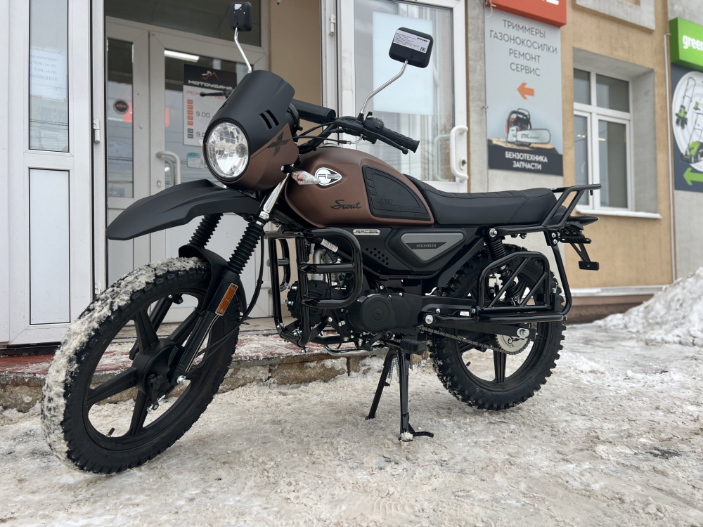 Мопед Racer RC Scout M2 49см3 125 (коричневый) (Россия) МОТОУДАЧА. Магазин мототехники и садового инвентаря с доставкой по всей России