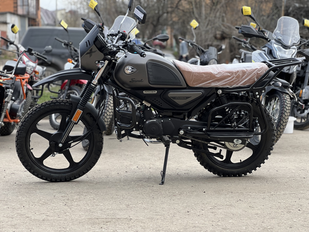 Мопед Racer RC Scout M1 49см3 110 (Серый) (Россия) МОТОУДАЧА. Магазин мототехники и садового инвентаря с доставкой по всей России