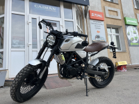 МОТОЦИКЛ FUEGO Scrambler 300-174 (СЕРЕБРО, 72 СПИЦЫ) 26 л.с МОТОУДАЧА. Магазин мототехники и садового инвентаря с доставкой по всей России