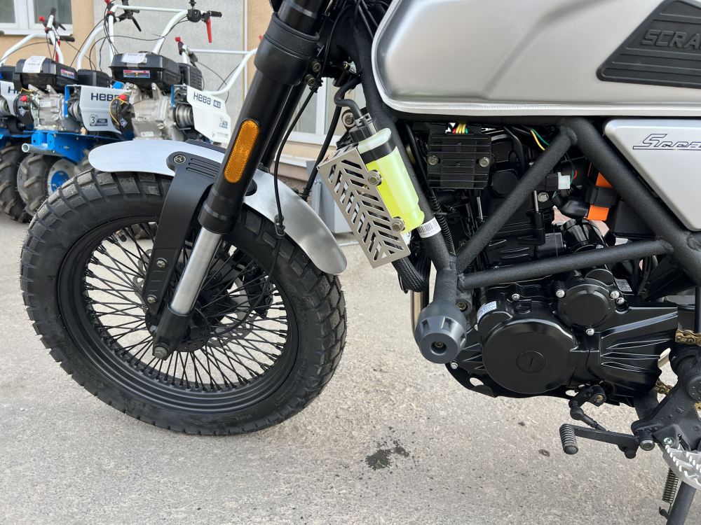 МОТОЦИКЛ FUEGO Scrambler 300-174 (СЕРЕБРО, 72 СПИЦЫ) 26 л.с МОТОУДАЧА. Магазин мототехники и садового инвентаря с доставкой по всей России
