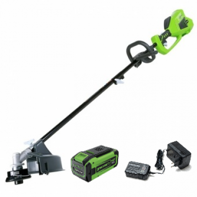 40V Триммер аккумуляторный Greenworks GD40BC, 40 см, бесщеточный,с 1хАКБ 8 Ач и ЗУ МОТОУДАЧА. Магазин мототехники и садового инвентаря  в Калуге