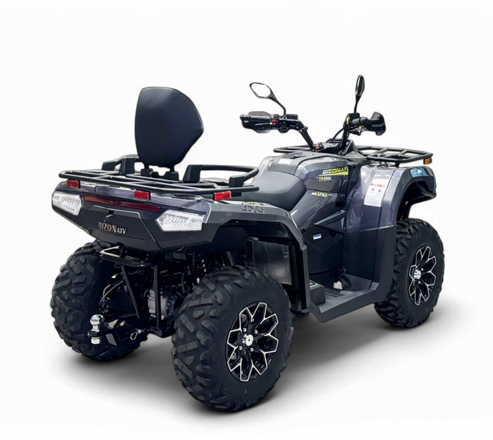Квадрицикл Bizon YK450A  (ПТС) (Серый) 27 л.с МОТОУДАЧА. Магазин мототехники и садового инвентаря  в Калуге