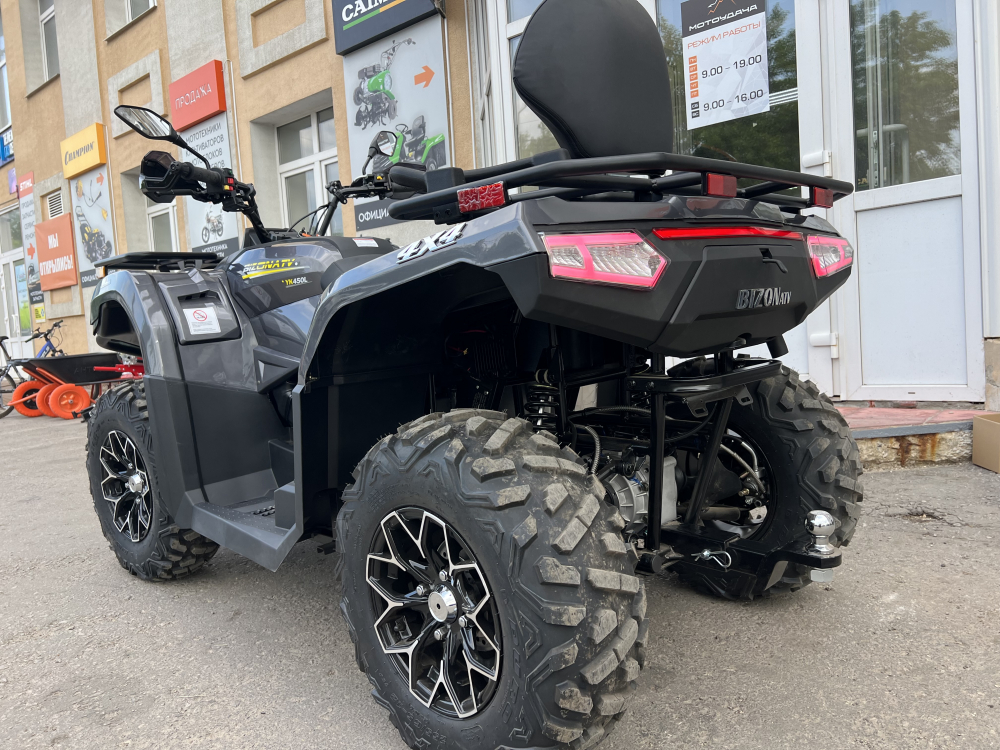 Квадрицикл Bizon YK450A  (ПТС) (Серый) 27 л.с МОТОУДАЧА. Магазин мототехники и садового инвентаря в Калуге