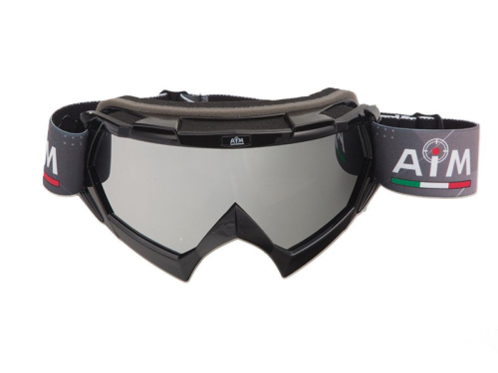 Очки кроссовые AiM (PRO) 157-100 Black Glossy МОТОУДАЧА. Магазин мототехники и садового инвентаря с доставкой по всей России