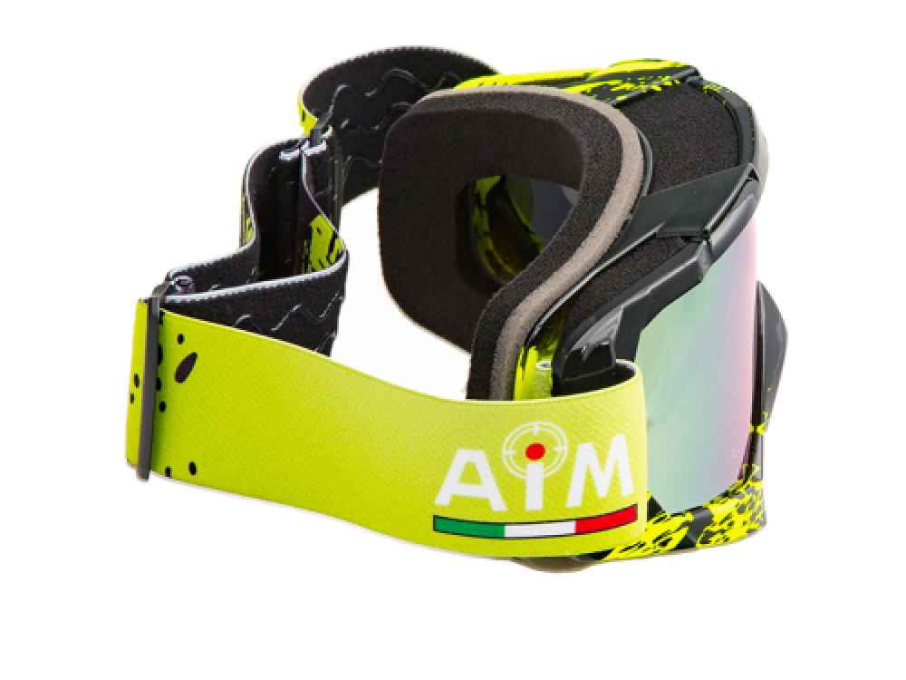 Очки кроссовые AiM (PRO) 157-600 Black-Yellow Glossy МОТОУДАЧА. Магазин мототехники и садового инвентаря  в Калуге