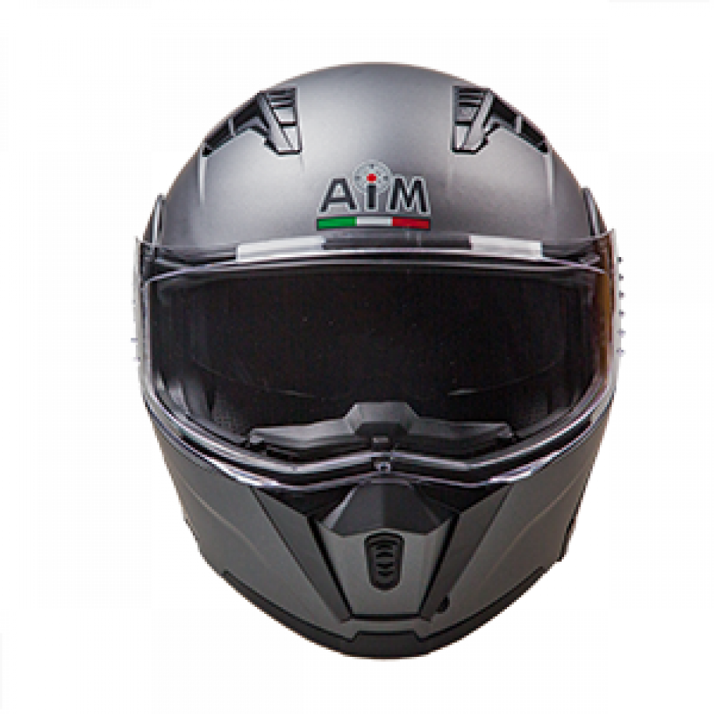 Шлем AiM JK906 Grey Metal, XL МОТОУДАЧА. Магазин мототехники и садового инвентаря  в Калуге