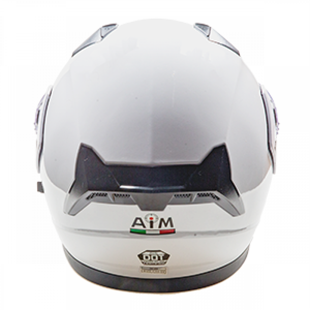 Шлем AiM JK906 White Glossy, XXL МОТОУДАЧА. Магазин мототехники и садового инвентаря  в Калуге