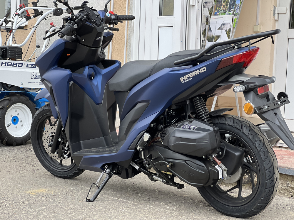 Скутер VMC (VENTO) INFERNO (170cc) БЕЗ ЭПТС (MATT BLUE) Матовый синий МОТОУДАЧА. Магазин мототехники и садового инвентаря в Калуге
