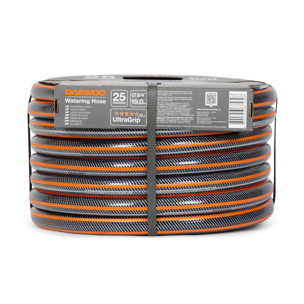Шланг UltraGrip  диаметром 3/4" (19мм), длина 25 метров  DAEWOO МОТОУДАЧА. Магазин мототехники и садового инвентаря  в Калуге