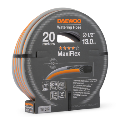 Шланг MaxiFlex диаметром 1/2" (13мм), длина 20 метров  DAEWOO МОТОУДАЧА. Магазин мототехники и садового инвентаря  в Калуге