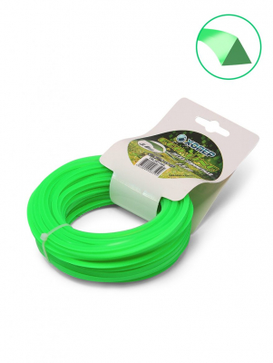 Леска Хопер ECO-LINE треугольник 3.0mm*15m (картон) зеленая (40шт/упак) МОТОУДАЧА. Магазин мототехники и садового инвентаря  в Калуге