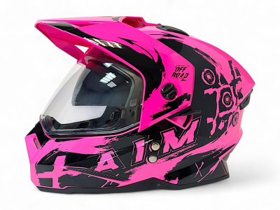Шлем детский AiM JK802Y Pink/Black, Y/M МОТОУДАЧА. Магазин мототехники и садового инвентаря в Калуге