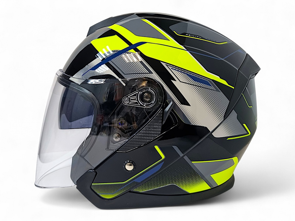 Шлем AiM JK526 Yellow/Grey/Black, M МОТОУДАЧА. Магазин мототехники и садового инвентаря с доставкой по всей России