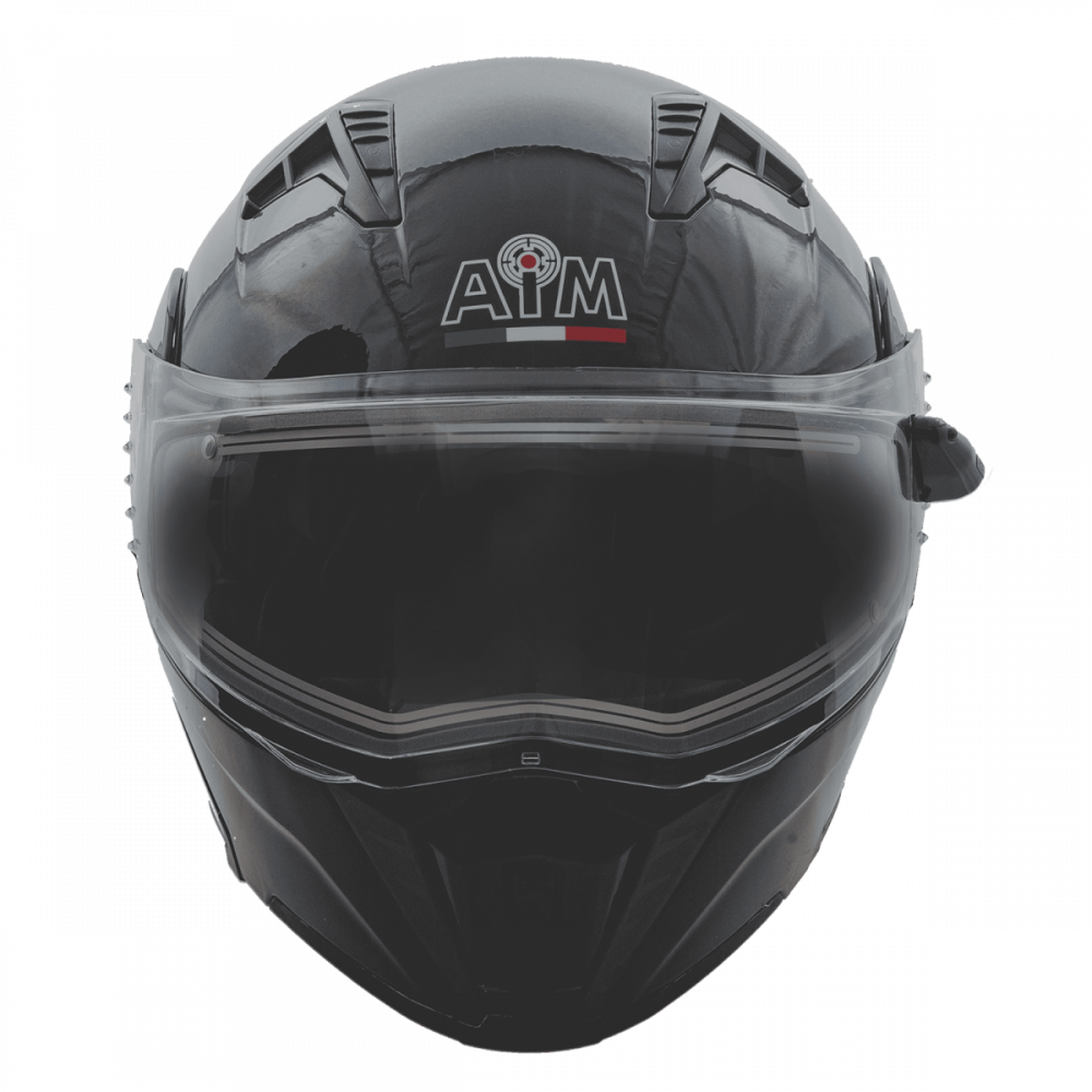 Шлем AiM JK906 Black Glossy, XL МОТОУДАЧА. Магазин мототехники и садового инвентаря в Калуге
