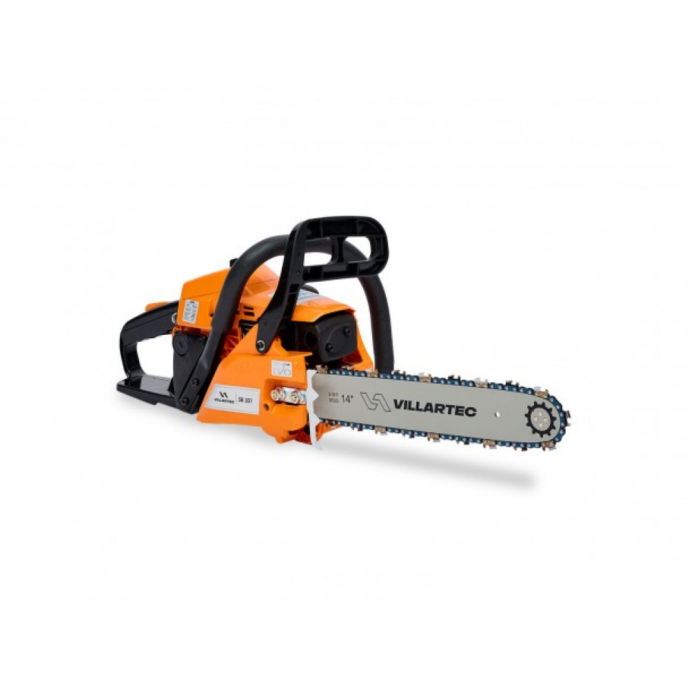 Бензопила VILLARTEC SB301, шина 35 см.(14") Цепь 3/8 1.3 52 зв.+ Набор заточной Stihl d4,0мм МОТОУДАЧА. Магазин мототехники и садового инвентаря  в Калуге