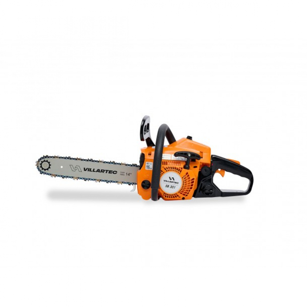 Бензопила VILLARTEC SB301, шина 35 см.(14") Цепь 3/8 1.3 52 зв.+ Набор заточной Stihl d4,0мм МОТОУДАЧА. Магазин мототехники и садового инвентаря  в Калуге