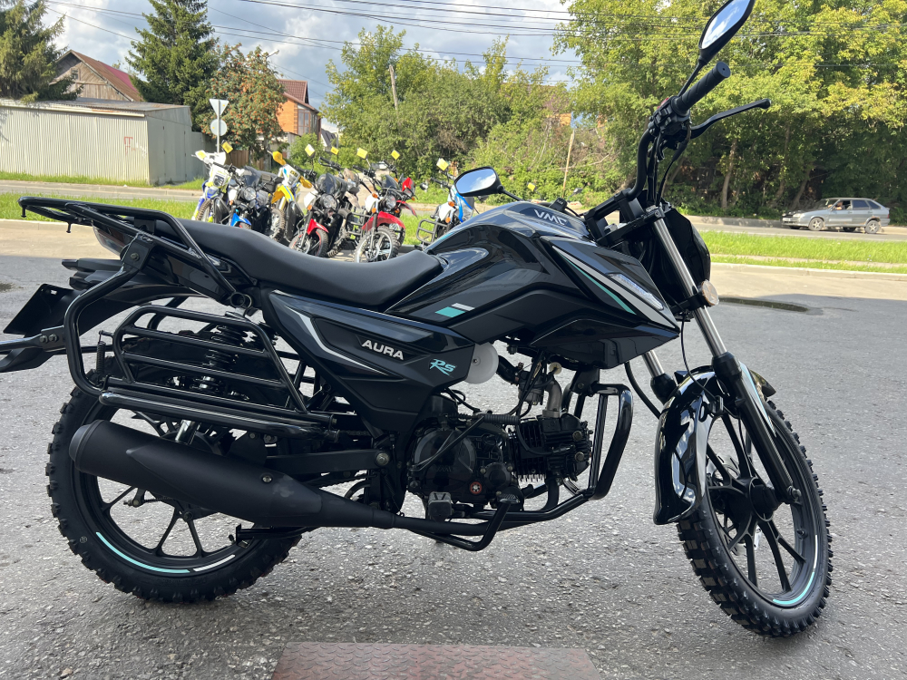 Мопед VMC AURA RS CM48Q 48 см3 СЕРИЯ R1250 (балансир.вал; LED фара/фонарь/панель приборов) VIN (BLACK- LIGHT BLUE) МОТОУДАЧА. Магазин мототехники и садового инвентаря в Калуге