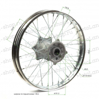 Обод задний 18" (1,85-R18 d=17mm) сталь/хром  6х153х125(звезда),4х140х121(диск) МОТОУДАЧА. Магазин мототехники и садового инвентаря в Калуге