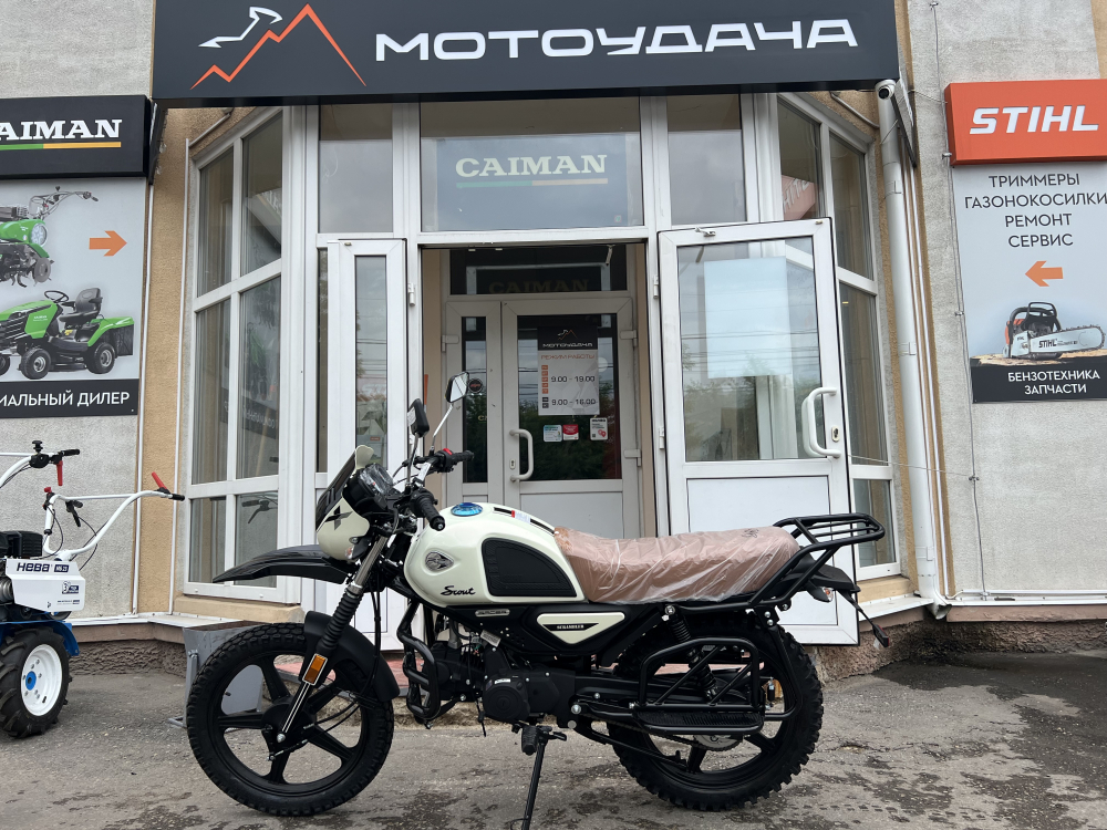 Мопед Racer RC Scout M1 49см3 110 (Белый) (Россия) МОТОУДАЧА. Магазин мототехники и садового инвентаря с доставкой по всей России