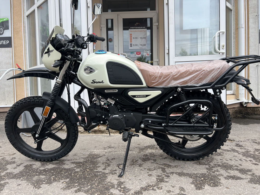 Мопед Racer RC Scout M1 49см3 110 (Белый) (Россия) МОТОУДАЧА. Магазин мототехники и садового инвентаря с доставкой по всей России