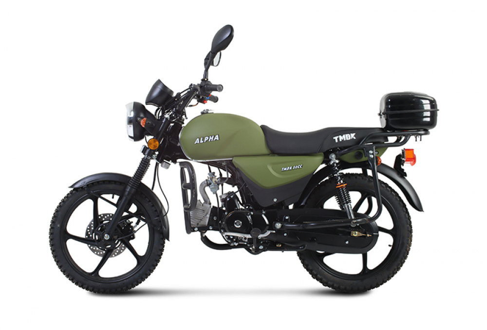 Мопед TMBK ALFA 50см3 (110) Army Green Армейский Зелёный МОТОУДАЧА. Магазин мототехники и садового инвентаря в Калуге