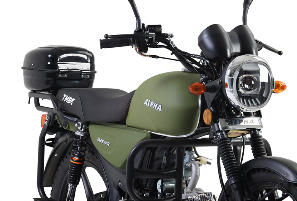 Мопед TMBK ALFA 50см3 (110) Army Green Армейский Зелёный МОТОУДАЧА. Магазин мототехники и садового инвентаря в Калуге