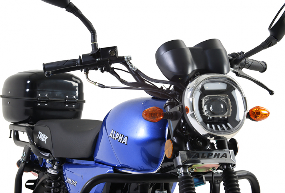 Мопед TMBK ALFA 50cc (110) Blue Голубой МОТОУДАЧА. Магазин мототехники и садового инвентаря в Калуге