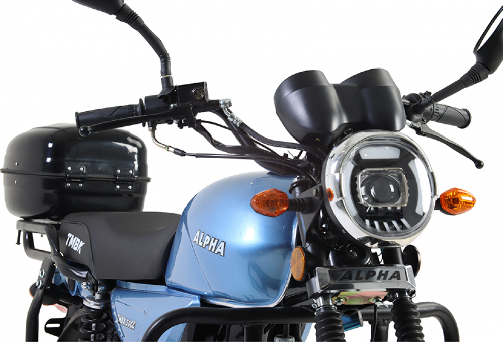 Мопед TMBK ALFA 50cc (110) Light Blue голубой МОТОУДАЧА. Магазин мототехники и садового инвентаря в Калуге