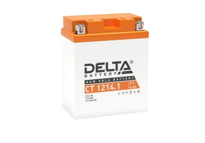 CT 1214.1 (14 A/6 шт.в уп-ке) Delta Аккумуляторная батарея МОТОУДАЧА. Магазин мототехники и садового инвентаря в Калуге