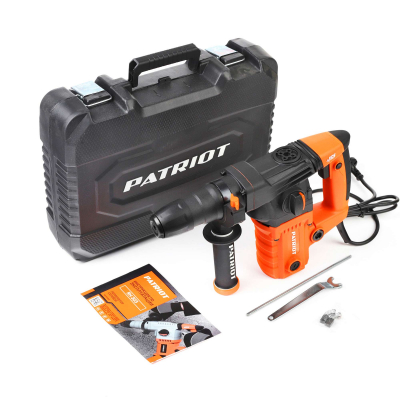 Перфоратор PATRIOT RH 303, SDS+, мощность 1275 Вт, 4.2 Дж, 3 режима работы, макс.диаметр 26мм, глубиномер, кейс МОТОУДАЧА. Магазин мототехники и садового инвентаря в Калуге