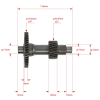 Вал редуктора промежуточный двиг. 1P63QML (180cc) МОТОУДАЧА. Магазин мототехники и садового инвентаря в Калуге