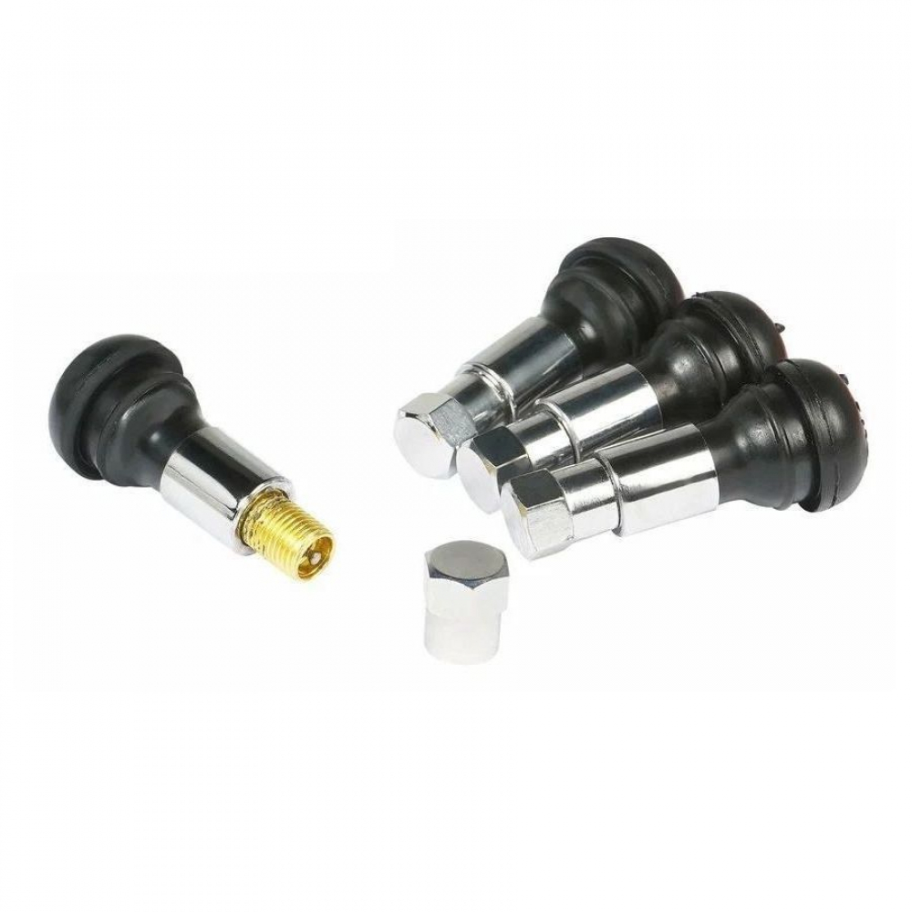 Вентиль для бескамерных шин TR-413C  (хром, комплект 4 шт.) МОТОУДАЧА. Магазин мототехники и садового инвентаря с доставкой по всей России