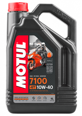MOTUL 7100 4T (MA2) 10w40 4л  100% синт. (масло моторное для мотоц) МОТОУДАЧА. Магазин мототехники и садового инвентаря с доставкой по всей России