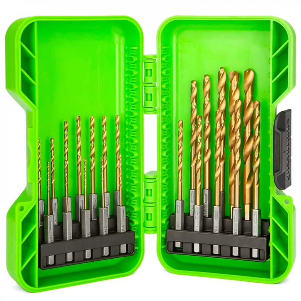 Набор HSS-TIN сверл 1,5-8,0 мм (22 шт.) МОТОУДАЧА. Магазин мототехники и садового инвентаря с доставкой по всей России