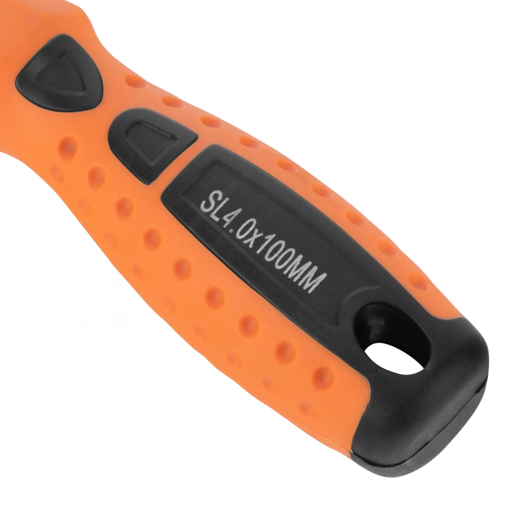 Отвертка "Point", SL4,0х100 мм, CS, 2к рукоятка// Sparta МОТОУДАЧА. Магазин мототехники и садового инвентаря с доставкой по всей России