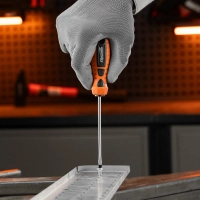 Отвертка "Point", SL4,0х100 мм, CS, 2к рукоятка// Sparta МОТОУДАЧА. Магазин мототехники и садового инвентаря с доставкой по всей России