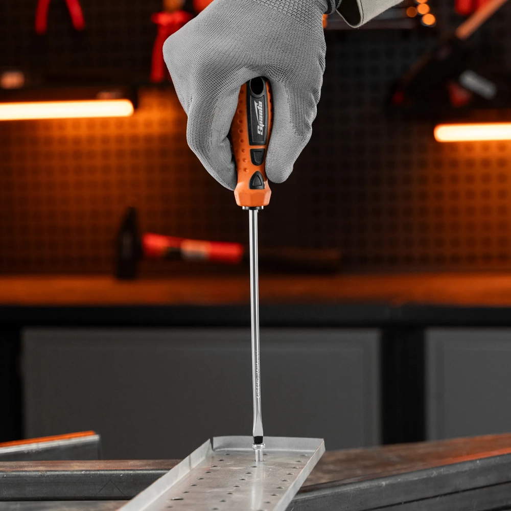 Отвертка "Point", SL5,0х150 мм, CS, 2к рукоятка// Sparta МОТОУДАЧА. Магазин мототехники и садового инвентаря с доставкой по всей России